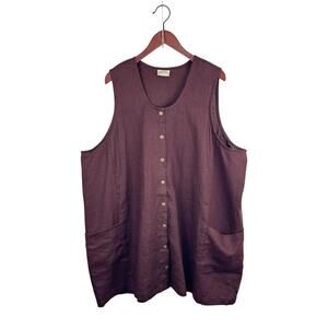 Conscious Clothing Linen Snap Smock